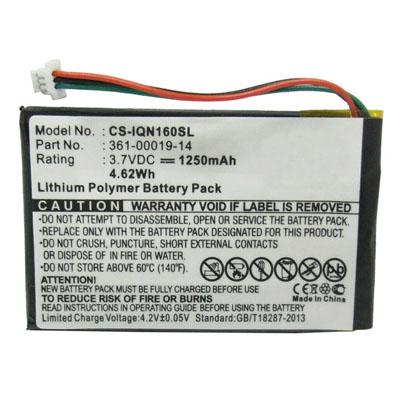 1250mAh Replacement Battery for Garmin Nuvi 1690 1690T CS-IQN160SL CSIQN160SL 361-00019-14 (image for) 1250mAh Replacement Battery for Garmin Nuvi 1690 1690T CS-IQN160SL CSIQN160SL 361-00019-14
