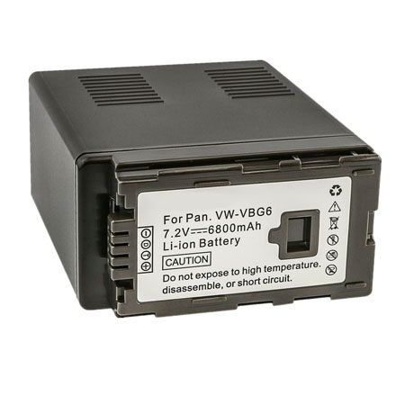 Replacement battery for Panasonic VW-VBG6PP VW-VBG6GK 6800mAh (image for) Replacement battery for Panasonic VW-VBG6PP VW-VBG6GK 6800mAh